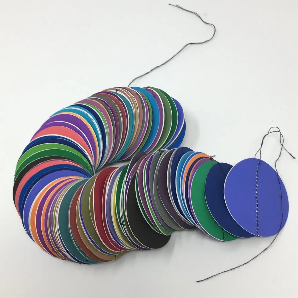 Multi-Colored Color-Aid Paper Large Round Circle Party Extra Long Garland
